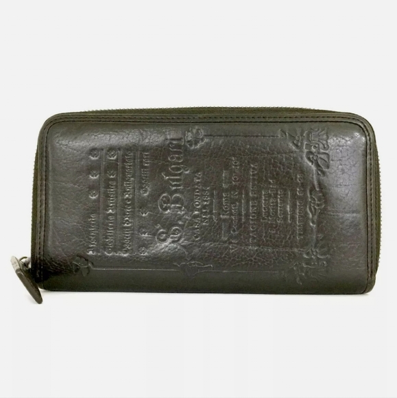 BVLGARI LEATHER ZIPPY ZIP AROUND LONG WALLET/M2086 - Picture 9 of 9